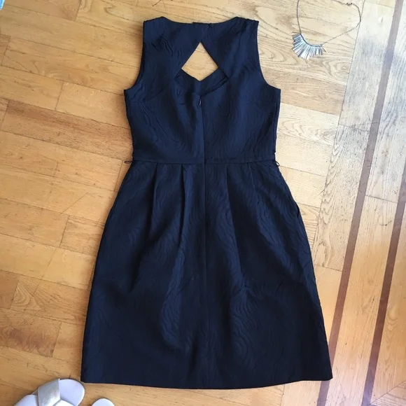 Macy's little black dress envelope back textured zebra fabric pockets - Picture 4 of 8